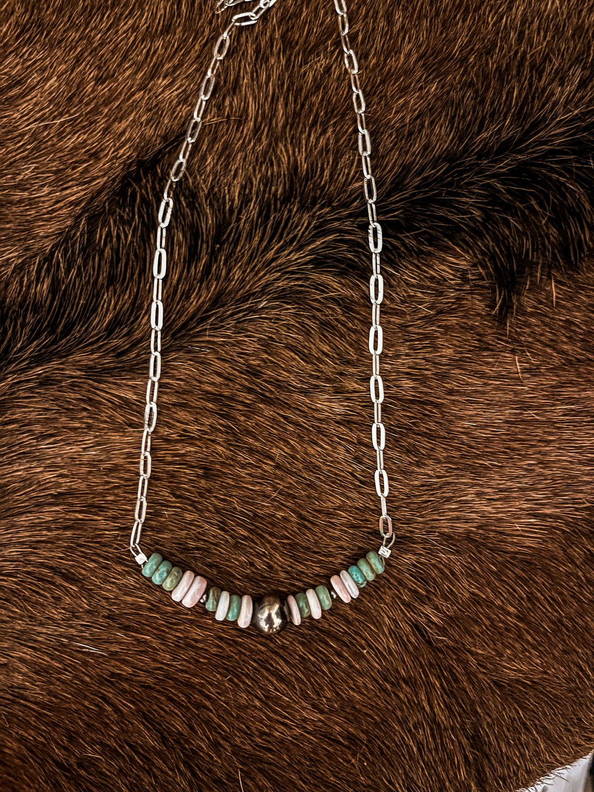 The Athena Bar necklace 16” SILVER