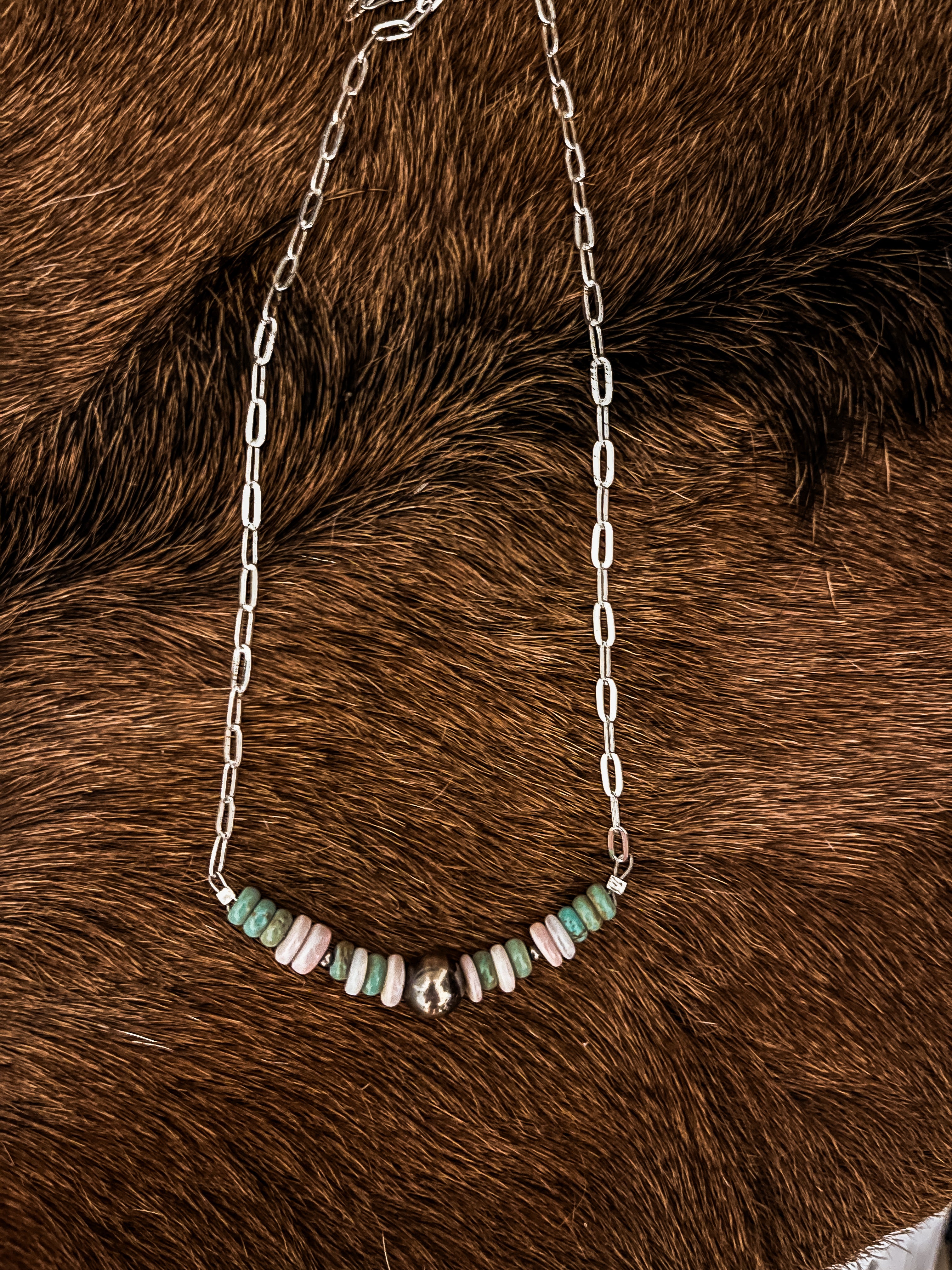 The Athena Bar necklace 16” SILVER